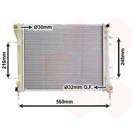 VAN WEZEL radiator, engine cooling 17002403 - Car cooler