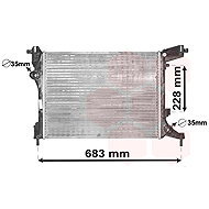 VAN WEZEL radiator, engine cooling 17002413 - Car cooler