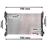 VAN WEZEL radiator, engine cooling 17002449 - Car cooler