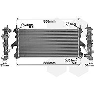 VAN WEZEL radiator, engine cooling 17002453 - Car cooler