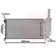 VAN WEZEL Radiator, engine cooling 17002999 - Car cooler