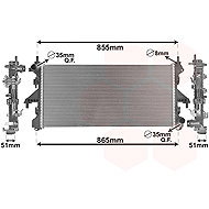 VAN WEZEL radiator, engine cooling 17012704 - Car cooler