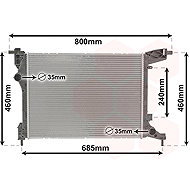 VAN WEZEL radiator, engine cooling 17012707 - Car cooler