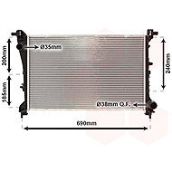 VAN WEZEL radiator, engine cooling 17012709 - Car cooler