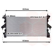 VAN WEZEL radiator, engine cooling 17012717 - Car cooler