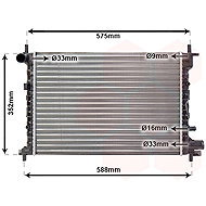 VAN WEZEL radiator, engine cooling 18002219 - Car cooler