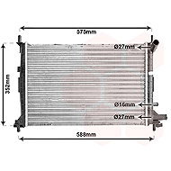 VAN WEZEL radiator, engine cooling 18002220 - Car cooler