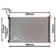 VAN WEZEL radiator, engine cooling 18002324 - Car cooler