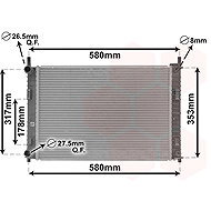 VAN WEZEL radiator, engine cooling 18002326 - Car cooler