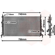 VAN WEZEL radiator, engine cooling 18002370 - Car cooler