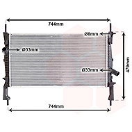 VAN WEZEL radiator, engine cooling 18002404 - Car cooler