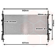 VAN WEZEL radiator, engine cooling 18002405 - Car cooler