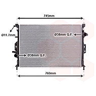 VAN WEZEL radiator, engine cooling 18002424 - Car cooler