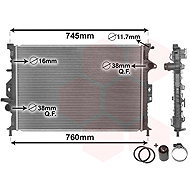 VAN WEZEL radiator, engine cooling 18002425 - Car cooler