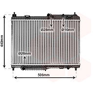 VAN WEZEL radiator, engine cooling 18002442 - Car cooler