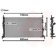 VAN WEZEL radiator, engine cooling 18002596 - Car cooler