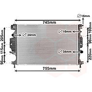 VAN WEZEL radiator, engine cooling 18002642 - Car cooler