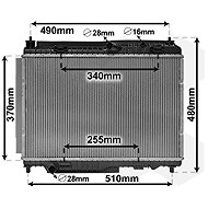 VAN WEZEL radiator, engine cooling 18012701 - Car cooler