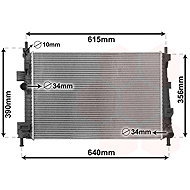 VAN WEZEL radiator, engine cooling 18012702 - Car cooler