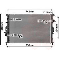 VAN WEZEL radiator, engine cooling 18012709 - Car cooler