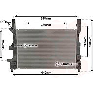 VAN WEZEL radiator, engine cooling 18012710 - Car cooler