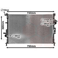 VAN WEZEL radiator, engine cooling 18012711 - Car cooler