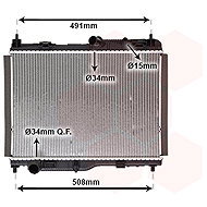 VAN WEZEL radiator, engine cooling 18012723 - Car cooler