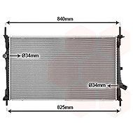 VAN WEZEL radiator, engine cooling 18012729 - Car cooler