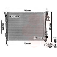 VAN WEZEL radiator, engine cooling 20012707 - Car cooler