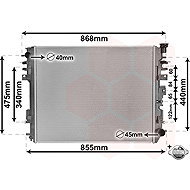 VAN WEZEL radiator, engine cooling 20012708 - Car cooler