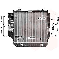 VAN WEZEL radiator, engine cooling 21002022 - Car cooler