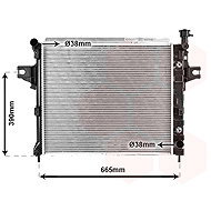 VAN WEZEL radiator, engine cooling 21002044 - Car cooler
