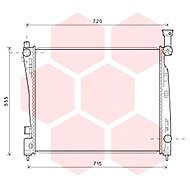 VAN WEZEL radiator, engine cooling 21002055 - Car cooler