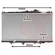 VAN WEZEL radiator, engine cooling 25002071 - Car cooler