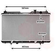 VAN WEZEL radiator, engine cooling 25002104 - Car cooler