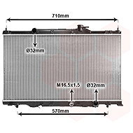 VAN WEZEL radiator, engine cooling 25002162 - Car cooler