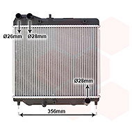 VAN WEZEL radiator, engine cooling 25002178 - Car cooler