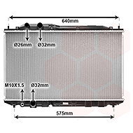 VAN WEZEL radiator, engine cooling 25002187 - Car cooler