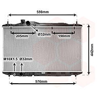VAN WEZEL radiator, engine cooling 25002189 - Car cooler