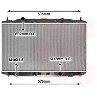 VAN WEZEL radiator, engine cooling 25002190 - Car cooler