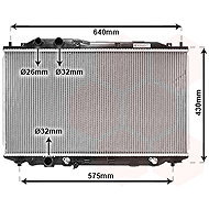 VAN WEZEL radiator, engine cooling 25002192 - Car cooler