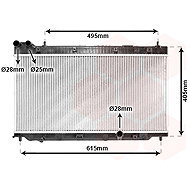 VAN WEZEL radiator, engine cooling 25002206 - Car cooler