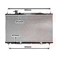 VAN WEZEL radiator, engine cooling 25002226 - Car cooler