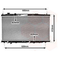 VAN WEZEL radiator, engine cooling 25002253 - Car cooler