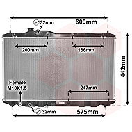 VAN WEZEL radiator, engine cooling 25002296 - Car cooler