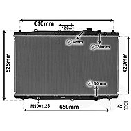 VAN WEZEL radiator, engine cooling 25012702 - Car cooler