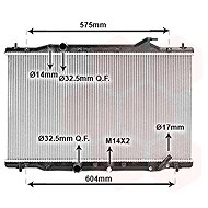 VAN WEZEL radiator, engine cooling 25012705 - Car cooler