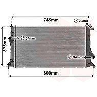 VAN WEZEL radiator, engine cooling 27002183 - Car cooler