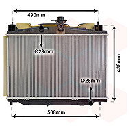 VAN WEZEL radiator, engine cooling 27002213 - Car cooler