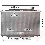VAN WEZEL radiator, engine cooling 27002274 - Car cooler